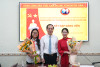 Chi bộ Trường THPT Chuyên KHXH&NV tổ chức lễ kết nạp Đảng cho 2 đảng viên mới